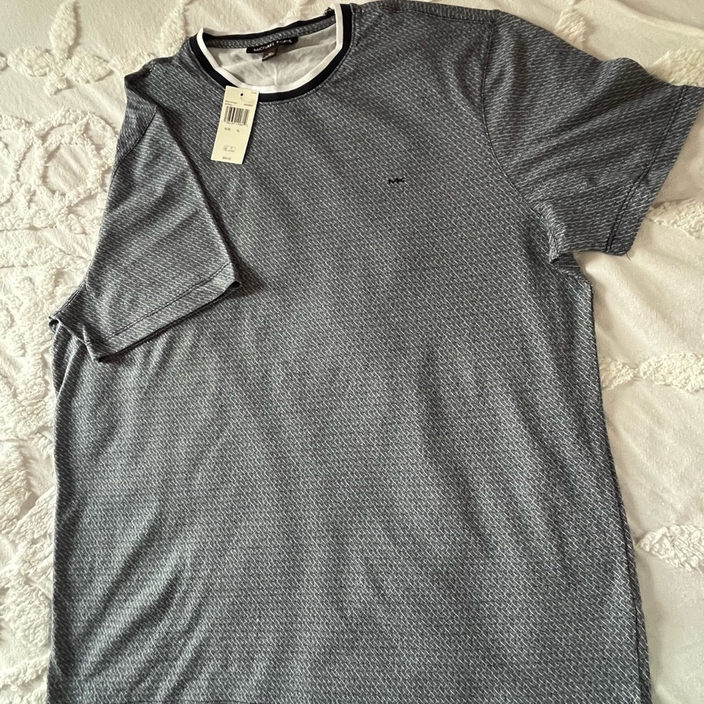Men's Gray Michael Kors Patterned Shirt